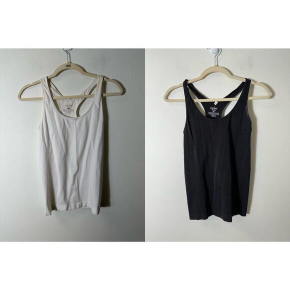 Coobie - Bundle of 2 Racerback Tank Tops - Black & White OS - Picture 1 of 8